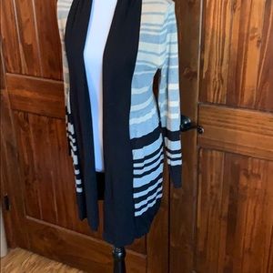 Multi colored strip cardigan- neutral shades